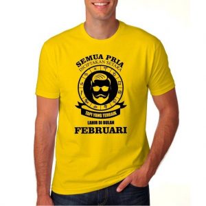 kaos pria terbaik lahir bulan februari