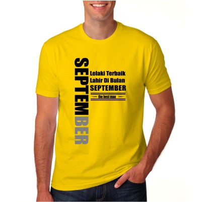 kaos lelaki september kuning