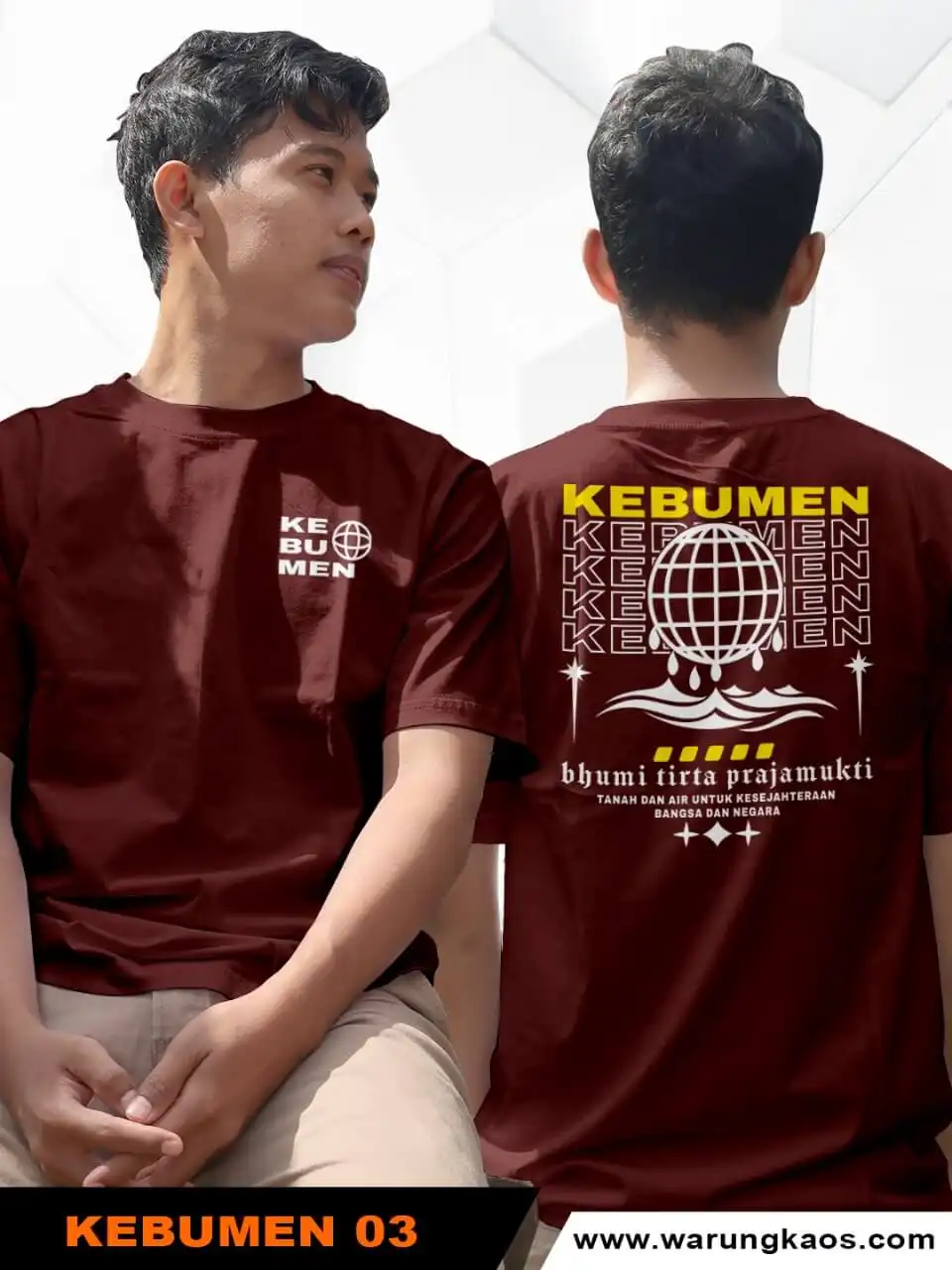 Kaos Kebumen Desain Tanah dan Air Untuk Kesejahteraan bangsa