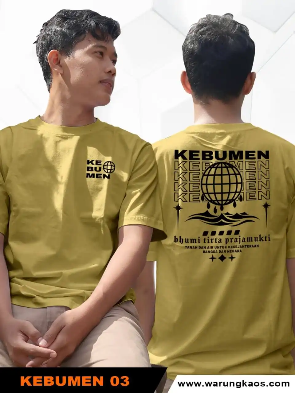 Kaos Kebumen Desain Tanah dan Air Untuk Kesejahteraan bangsa - Gambar 5