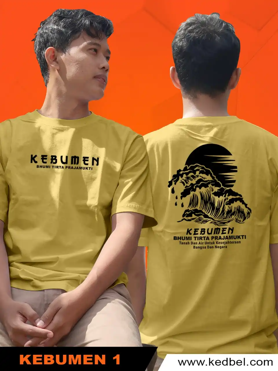 Kaos Kebumen Desain Pantai Menganti - Gambar 2