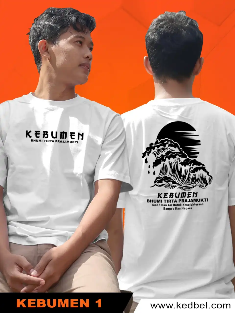 Kaos Kebumen Desain Pantai Menganti