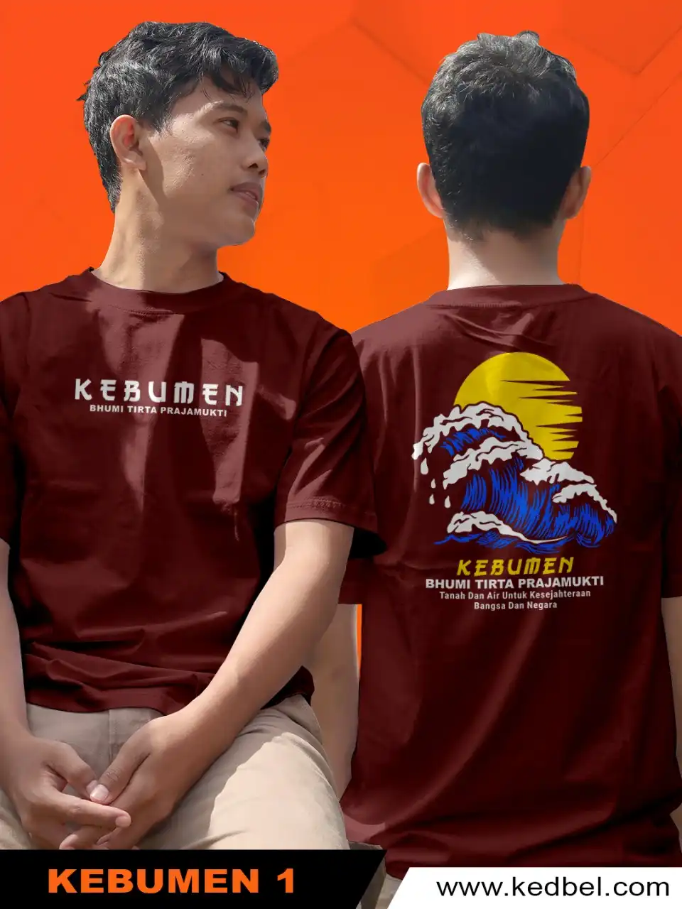 Kaos Kebumen Desain Pantai Menganti - Gambar 3